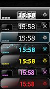 Black Digital Clock Widget Ekran Görüntüsü 4
