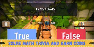 Math Endless Runner : Math Trivia Educational 2020 captura de pantalla 1