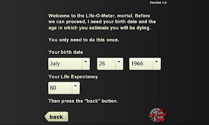 Life-O-Meter Ekran Görüntüsü 1
