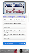 Demo Trading VS Live Trading Plakat