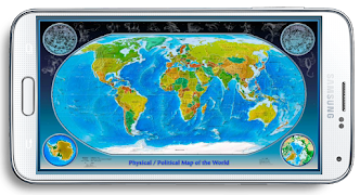 World Map 3D پوسٹر