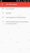 HIV Self Test captura de pantalla 4