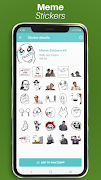 Funny Meme Stickers For WhatsApp - Meme Stickers syot layar 4