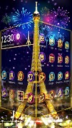 Lightning Paris Night Theme 截圖 2