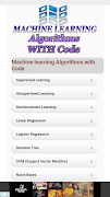 Machine Learning Algorithms with Code Cartaz