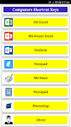 Computer Shortcut Keys a to z screenshot 1