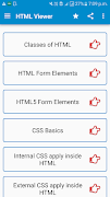 HTML Viewer, HTML5, CSS, Examples скриншот 1