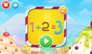 Candy maths 123 plakat