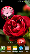 Rosas Relógio Widgets imagem de tela 1