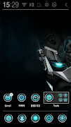 Dark machine Atom theme ポスター