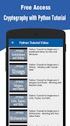برنامه‌نما Cryptography with Python Tutorial عکس از صفحه