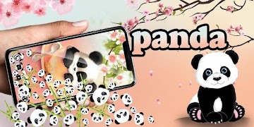 Cute Panda Gravity Theme screenshot 3