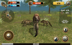 برنامه‌نما Wild Wolf Simulator 3D عکس از صفحه