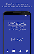 Tap Zero - Stop Timer at Zero plakat