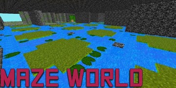 Maze World Mod for Minecraft постер
