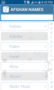 Afghan Names Screenshot 1