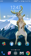 Dancing deer on screen پوسٹر