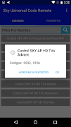 Code Control Remoto For Sky syot layar 5