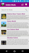 Golem Mod For MCPE! Ekran Görüntüsü 1