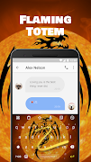 Flaming Totem Emoji Keyboard Theme for GOT 7 Ekran Görüntüsü 3