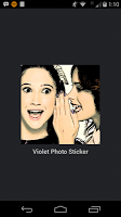 Violet Photo Sticker Plakat