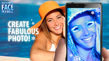 Face in frost. Photo editor screenshot 2