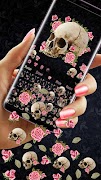 Rose and Skull Gravity Keyboard Theme-poster