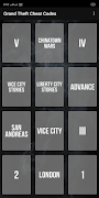 Cheat Code For Grand Theft ảnh chụp màn hình 1