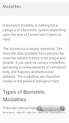 Biometrics Tutorials 스크린샷 2