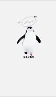 화이트 펭귄가족 카카오톡 테마 Affiche