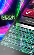 Editor De Teclado De Neón Poster