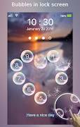 lock screen bubble heart Plakat
