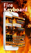 Burning Fire Keyboard Theme 海報