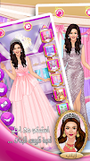 لعبة بنات مكياج - صالون تلبيس الاميرات imagem de tela 3