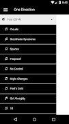 One Direction Lyrics скриншот 2