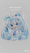 Chibi Hatsune Miku Lockscreen Screenshot 3