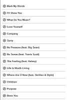 Justin Bieber - Purpose Lyrics الملصق
