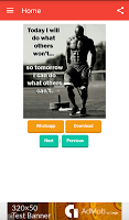 1 Schermata Gym Motivation Quotes