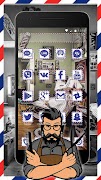 American Barbershop Gentlemen's Club Beard Theme imagem de tela 1