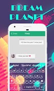 Dream Planet Keyboard Theme ảnh chụp màn hình 1