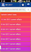 GK 2017-18 & Current Affairs/सामान्य ज्ञान تصوير الشاشة 1