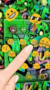 برنامهنما Zombie Skull Graffiti Keyboard Theme عکس از صفحه