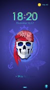 Skull king Lock screen theme постер