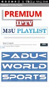 PREMIUM IPTV M3U PLAYLIST स्क्रीनशॉट 1