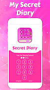 برنامه‌نما Secret diary with lock عکس از صفحه