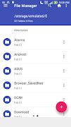 Poster Blue File Manager
