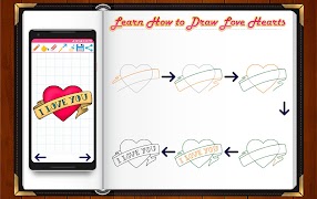 Learn How to Draw Love Hearts screenshot 6