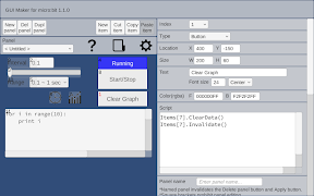 برنامه‌نما GUI Maker for micro:bit عکس از صفحه