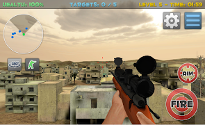 برنامه‌نما Sniper Commando Assassin 3D عکس از صفحه