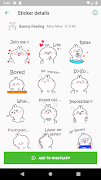 WAStickerApps Bunny Sticker (Eng / Chinese) ภาพหน้าจอ 7